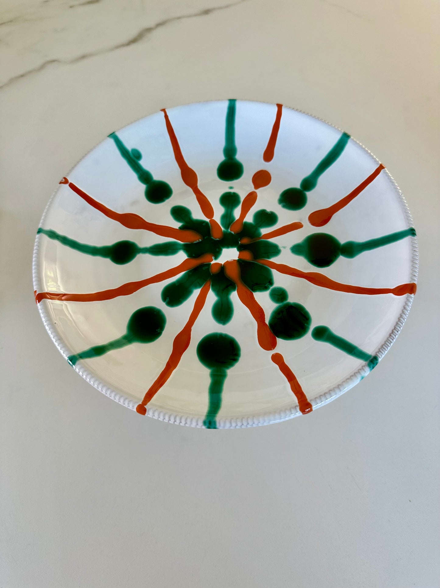 Schaal Vito oranje/groen