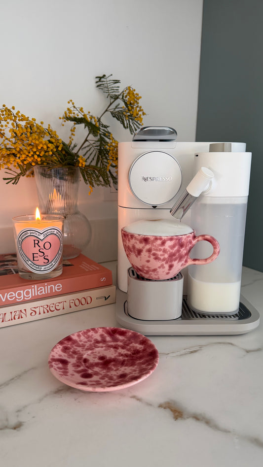 Valentina kop + schotel burgundy