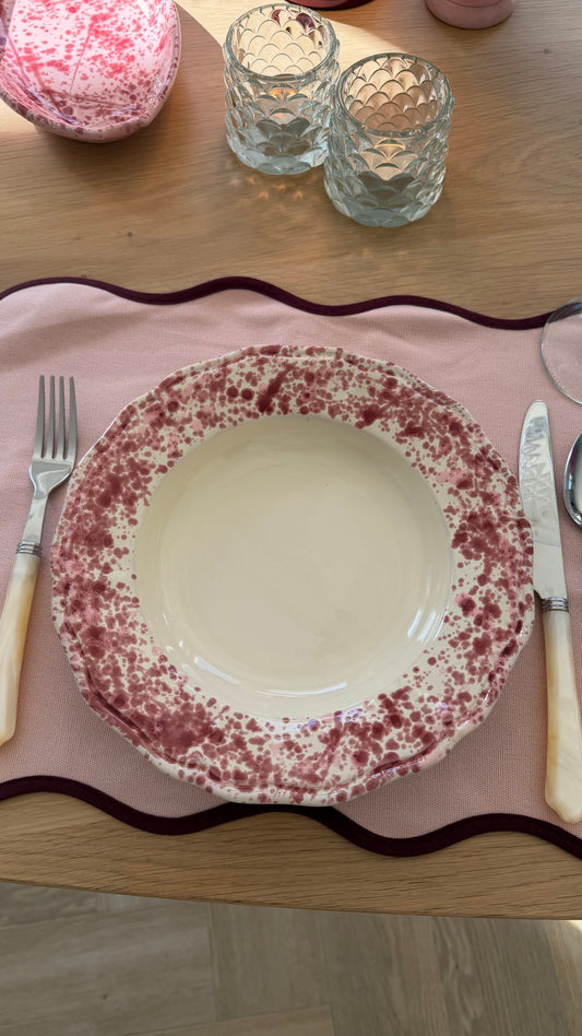 Elena pastabord roze - SET VAN 2