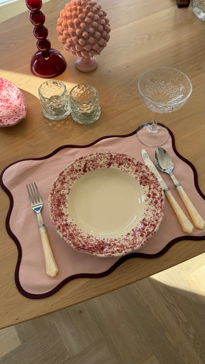 Elena pastabord roze - SET VAN 2