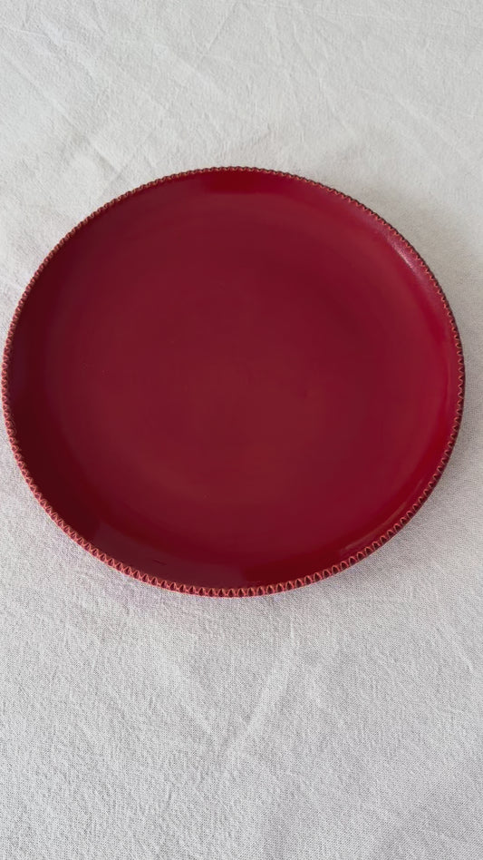 Ontbijtbord Bella rood